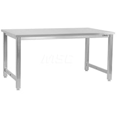 Stationary Work Bench: 72″ Wide, 32″ Deep, 32″ High 6,600 lb Capacity