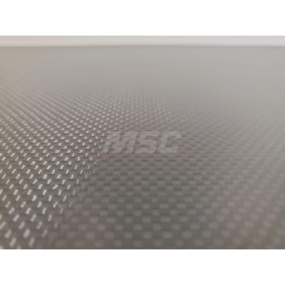 Plastic Sheet: Carbon Fiber, Black, 72,000 psi Tensile Strength .250″ thick by 12x12″