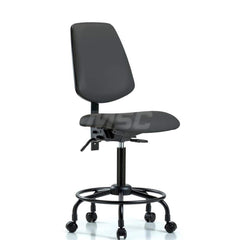 Task Chair: Vinyl, Charcoal