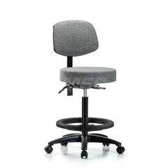 Adjustable Height Swivel Stool: Olefin, 24″ Seat Width, 24″ Seat Depth Round Height