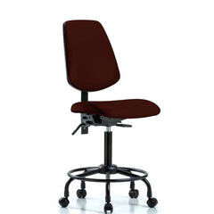 Task Chair: Vinyl, Burgundy