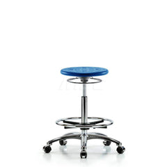 Lab Stool: Polyurethane, 25″ Seat Width, 25″ Seat Depth Round Height