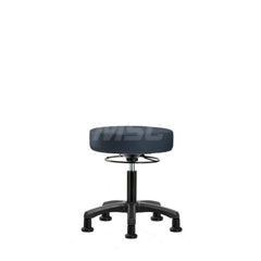 Lab Stool: Vinyl, 24″ Seat Width, 24″ Seat Depth Round Height