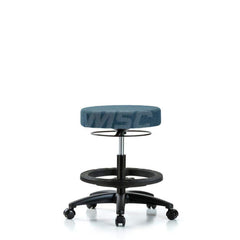 Adjustable Height Swivel Stool: Olefin, 24″ Seat Width, 24″ Seat Depth Round Height