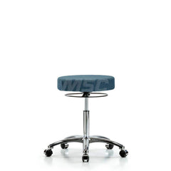 Adjustable Height Swivel Stool: Olefin, 25″ Seat Width, 25″ Seat Depth Round Height