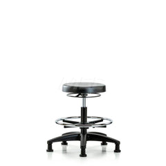 Lab Stool: Polyurethane, 24″ Seat Width, 24″ Seat Depth Round Height