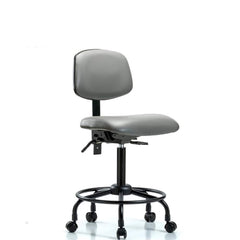 Task Chair: Vinyl, Sterling