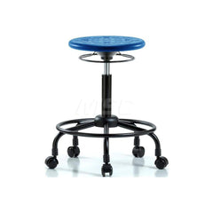 Lab Stool: Polyurethane, 24″ Seat Width, 24″ Seat Depth Round Height