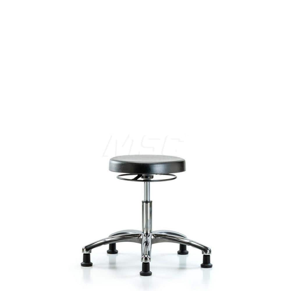 Lab Stool: Polyurethane, 25″ Seat Width, 25″ Seat Depth Round Height