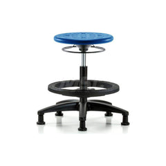 Lab Stool: Polyurethane, 24″ Seat Width, 24″ Seat Depth Round Height