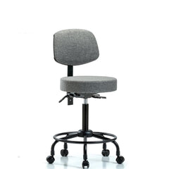 Adjustable Height Swivel Stool: Olefin, 24″ Seat Width, 24″ Seat Depth Round Height