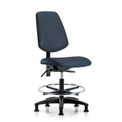 Task Chair: Vinyl, Imperial Blue