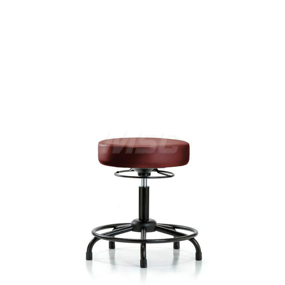 Lab Stool: Vinyl, 24″ Seat Width, 24″ Seat Depth Round Height