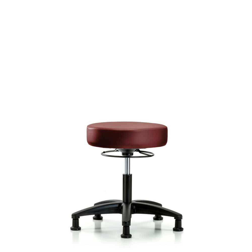 Lab Stool: Vinyl, 24″ Seat Width, 24″ Seat Depth Round Height