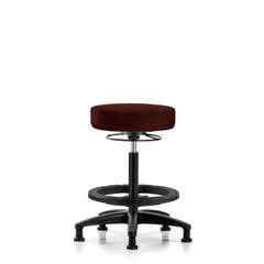 Lab Stool: Vinyl, 24″ Seat Width, 24″ Seat Depth Round Height