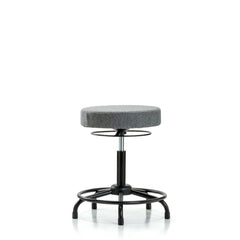 Adjustable Height Swivel Stool: Olefin, 24″ Seat Width, 24″ Seat Depth Round Height