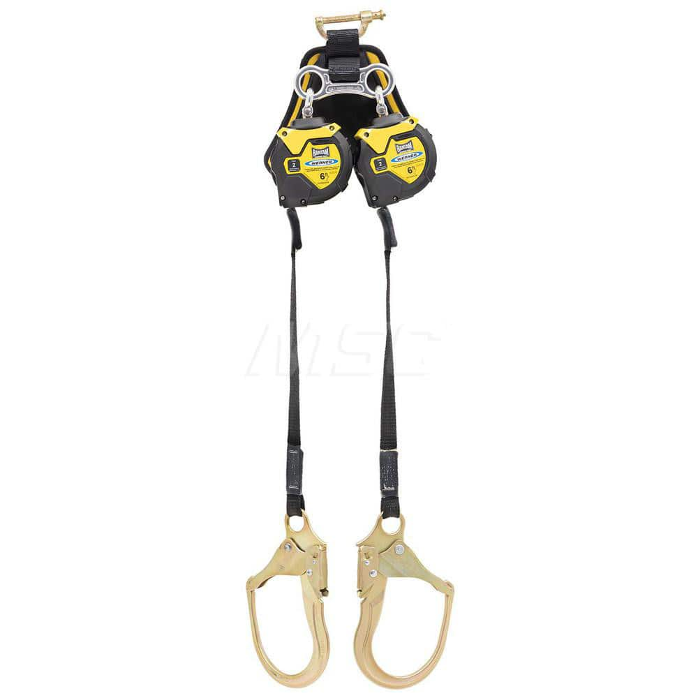 Lanyards & Lifelines; Load Capacity: 310; Lifeline Material: Kevlar; Type: Self-Retracting Lifeline; Capacity (Lb.): 310; End Connections: Steel Form Hook; Maximum Number Of Users: 1; Harness Connection: Carabiner; Length Ft.: 6.00; Number Of Legs: 2