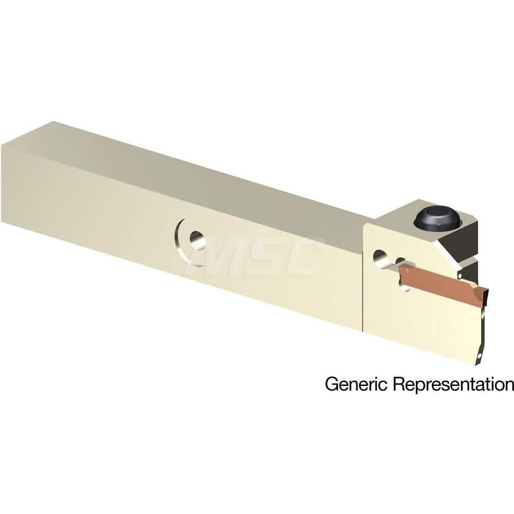 Indexable Cutoff Toolholder: 0.47″ Max Depth of Cut, 0.94″ Max Workpiece Dia, Left Hand 5/8″ Shank Height, 5/8″ Shank Width, Uses GCMN Inserts, Series GND