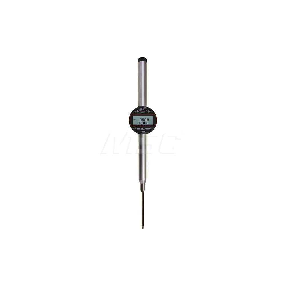 Electronic Drop Indicator: 0 to 4″ Range Accurate to 0.0004″, Flat & Lug Back