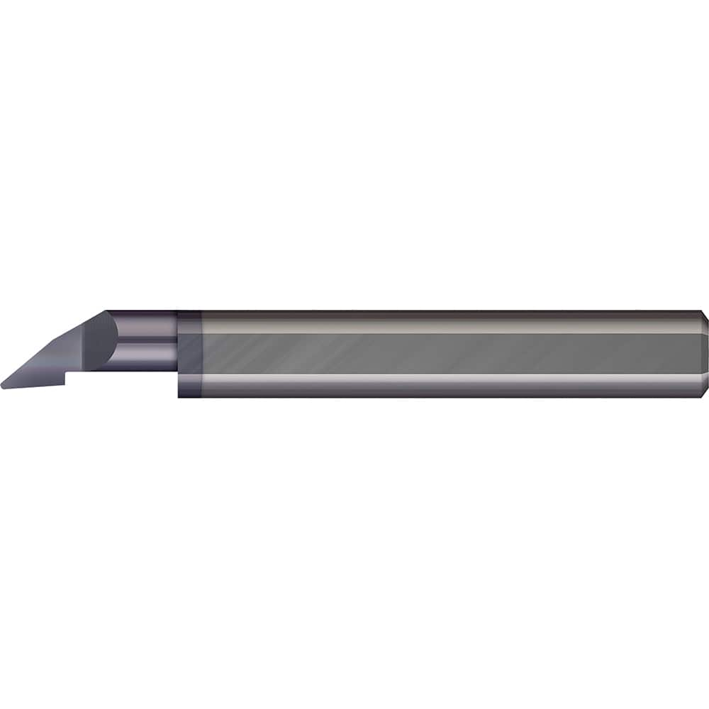 Profiling Tools; Minimum Bore Diameter (Decimal Inch): 0.0700; Maximum Bore Depth (Decimal Inch): 0.2000; Radius: 0.0050; Overall Length (Decimal Inch): 1-1/2; Shank Diameter (Inch): 1/8; Projection: Projection; Finish/Coating: AlTiN; Projection (Decimal