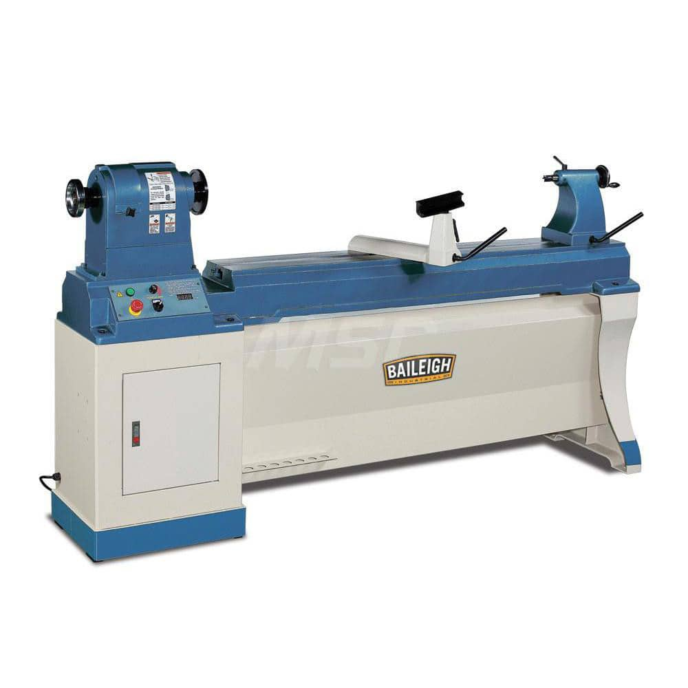 Woodworking Lathes; Swing (Inch): 20; Distance Between Centers (Decimal Inch): 60.0000; Face Plate Diameter (Inch): 6.0000; Spindle Nose Designation: 2MT; Tool Rest Size (Inch): 12; Maximum Spindle Speed (RPM): 3000; Minimum Spindle Speed (RPM): 50; Tails