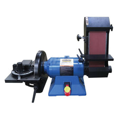 Combination Sanding Machine: 36″ Long x 4″ Wide Belt, 9″ Dia 1 Phase, 4,712 ft/min Belt SFM, 3,600 RPM Disc SFM