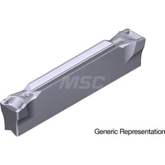 Grooving Insert: GCM5187GL AC5025S, Solid Carbide Absotech Finish, Neutral, 0.187″ Cutting Width, 0.906″ Max Depth, Series GND