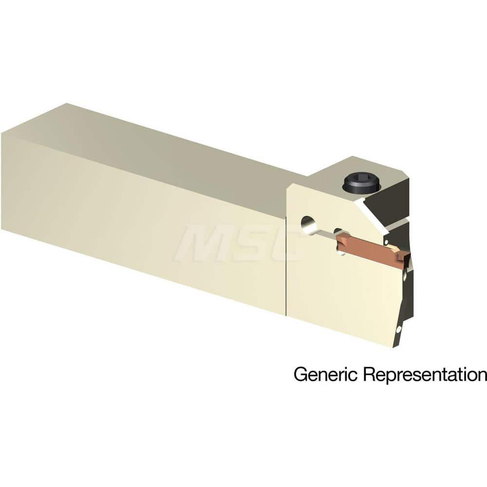 Indexable Cutoff Toolholder: 0.7″ Max Depth of Cut, 1.4″ Max Workpiece Dia, Left Hand 1″ Shank Height, 1″ Shank Width, Uses GCMN Inserts, Series GND