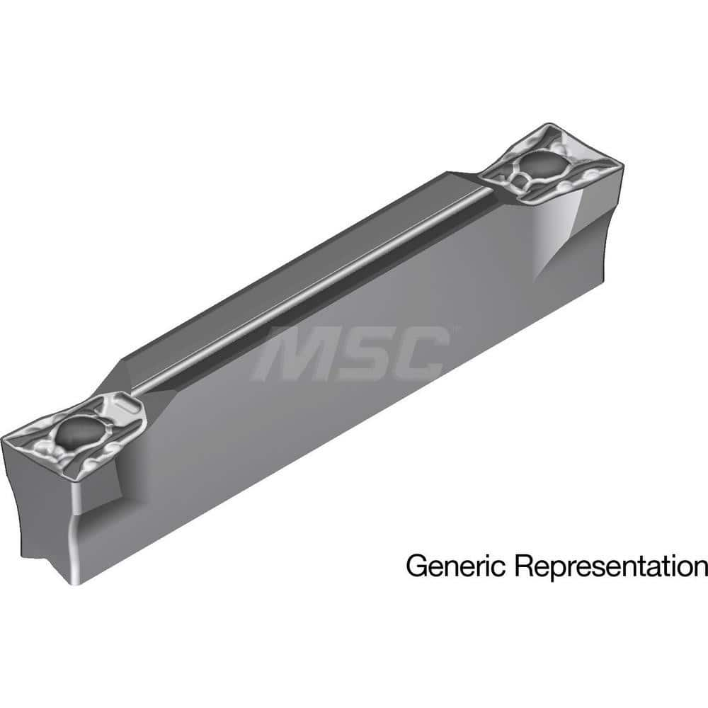 Grooving Insert: GCM5004ML AC8025P, Solid Carbide Absotech Finish, Neutral, 5 mm Cutting Width, 25 mm Max Depth, Series GND