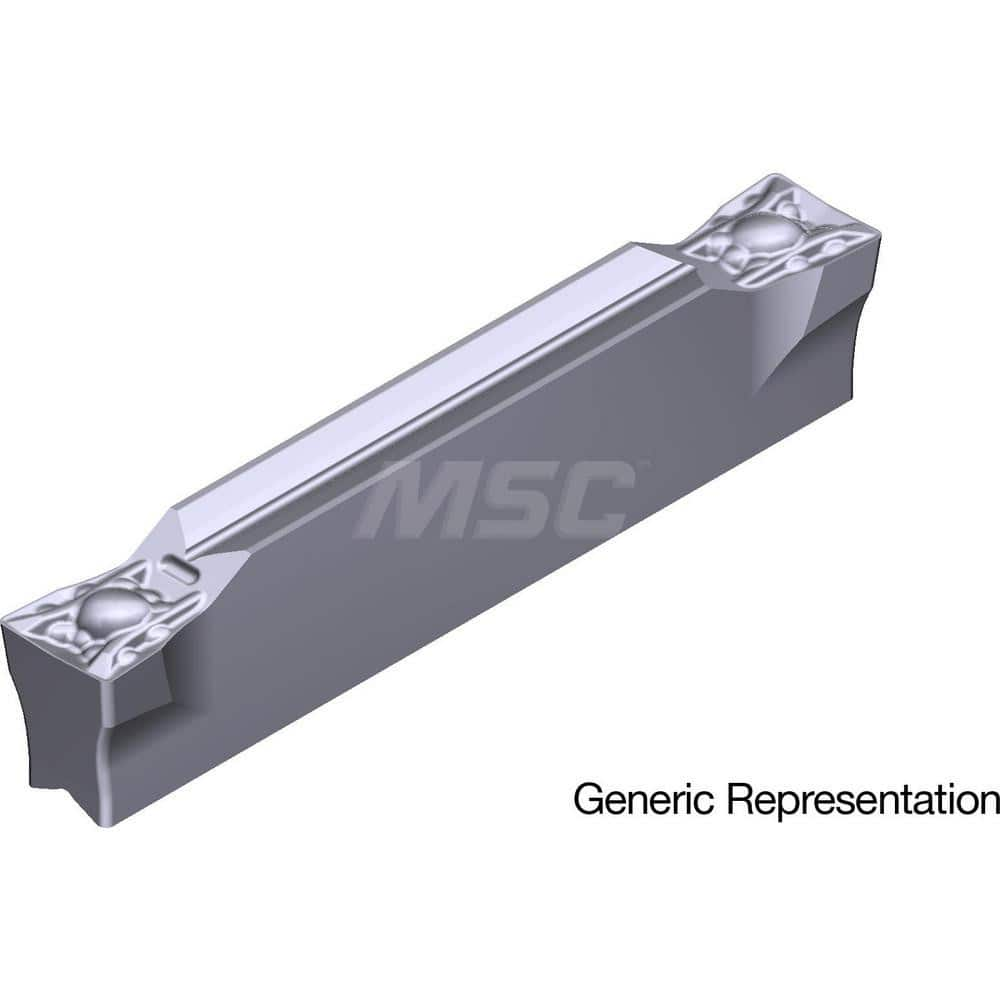 Grooving Insert: GCM6004ML AC5015S, Solid Carbide Absotech Finish, Neutral, 6 mm Cutting Width, 25 mm Max Depth, Series GND