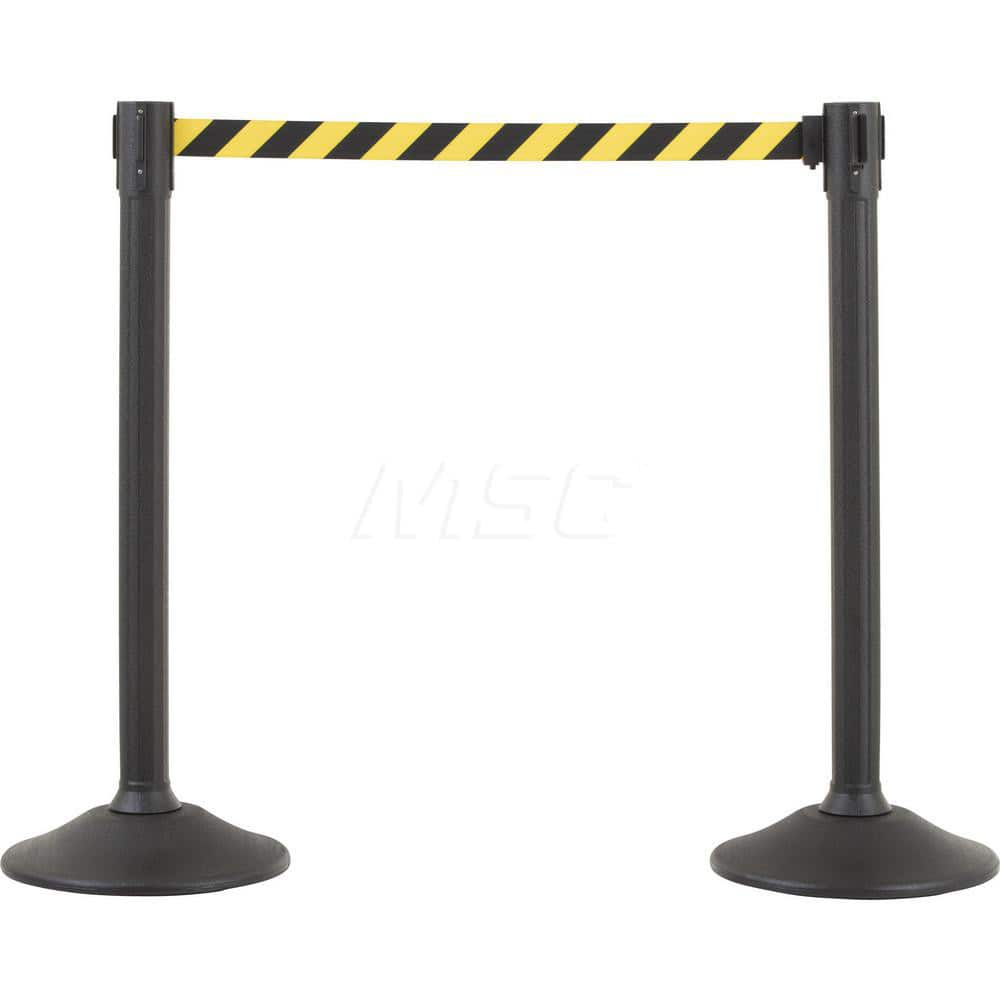 Barrier Parts & Accessories; Frame Type: Warning Post; Mounting Hardware: Mounting Hardware Included; Height (Inch): 38.5; Height (Decimal Inch): 38.5; Material: HDPE; Concrete; Color: Black; Length (Feet): 78.00; Length (Inch): 78.00; Overall Height: 38.