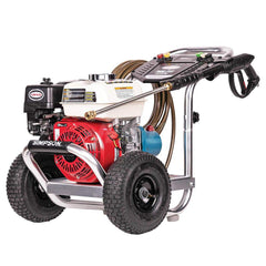 Pressure Washer: 3,400 psi, 3 GPM, Gas, Cold Water CAT Triplex Pump, 25' Hose, Detergent Injection