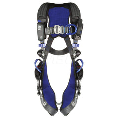 Fall Protection Harnesses: 420 Lb, Vest Style, Size X-Small, For Climbing & Positioning, Back Front & Hips Tongue Leg Strap, Quick-Connect Chest Strap