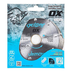 Wet & Dry Cut Saw Blade: 4-1/2″ Dia, 5/8 & 7/8″ Arbor Hole Use on Concrete, Standard Arbor