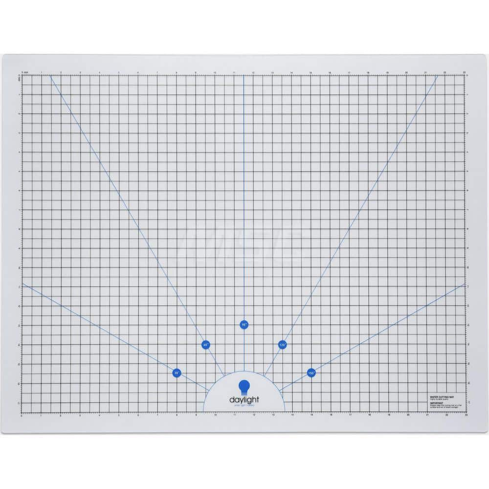 Task & Machine Light Accessories; Accessory Type: Cutting Mat; For Use With: Daylight Wafer 3 Lightbox; Color: Transparent; Overall Length (Decimal Inch): 0.12; Overall Width/Diameter (Inch): 25; Overall Height (Inch): 19.7; Overall Length (Inch): 0.12