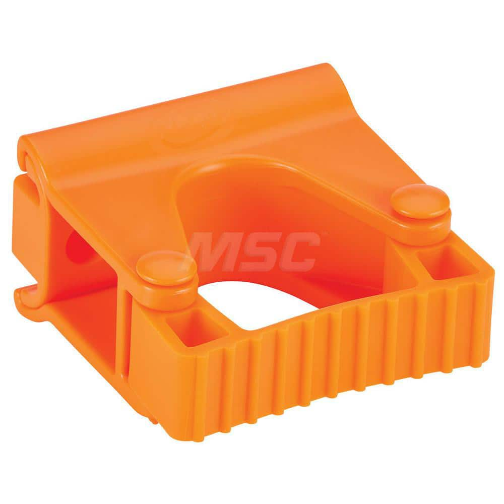 Mop & Broom Wall Hooks; Type: Wall Bracket; Number Of Holders: 1.000; Maximum Load Capacity: 6.61; Material: Polypropylene; TPE Rubber; Polyamide; Color: Orange; Width (Inch): 3.43