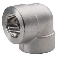 Pipe Elbow: 1-1/2″ Fitting, 304 & 304L Stainless Steel FNPT, Threaded, ASTM A182 & ANSI 16.11, 3,000 psi