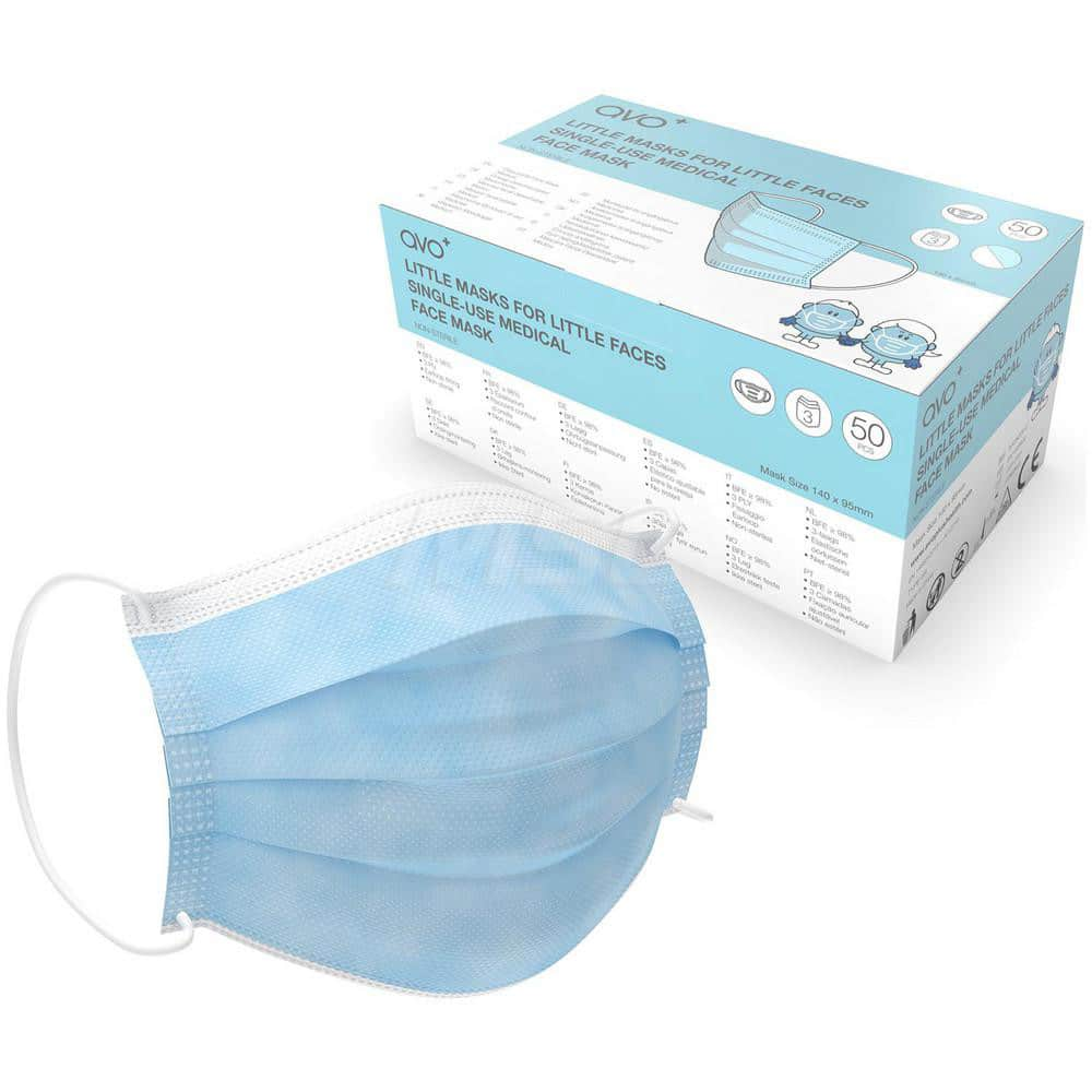 Disposable Nuisance Mask: Contains Nose Clip, Blue, Size X-Small