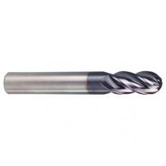 2.5mm TuffCut XR 4 Flute Carbide End Mill Ball Nose - A1 Tooling