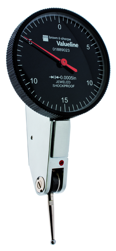 1.54" Face Diameter .0005" Graduation Black Face Dial Test Indicator Model No. 01889023 - A1 Tooling