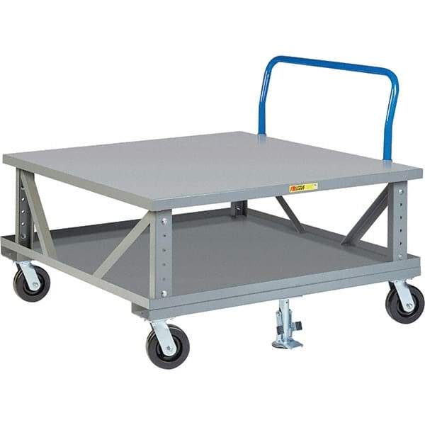 Little Giant - 3,600 Lb Capacity Steel Adjustable Pallet Stand - 48" High - A1 Tooling