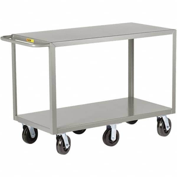 Little Giant - 3,600 Lb Capacity, 30" Wide x 60" Long x 36" High Cart - 2 Shelf, Steel, Phenolic Casters - A1 Tooling