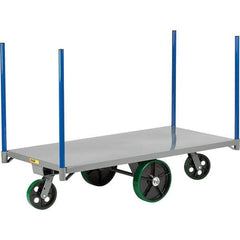 Little Giant - 4,000 Lb Capacity Steel Pipe Stake Truck - Steel Deck, 36" OAW, 60" Platform Length, Polyurethane Casters - A1 Tooling