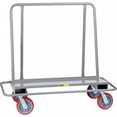 Little Giant - 2,000 Lb Capacity Steel Drywall Cart - Steel Deck, 26" OAW, 54" Platform Length, Polyurethane Casters - A1 Tooling