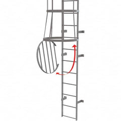 TRI-ARC - Ladder Accessories Type: Door For Use With: Tri-Arc Fixed Gray Steel Cage Ladders - A1 Tooling