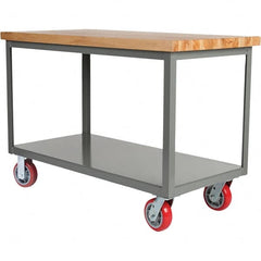 Little Giant - Mobile Work Benches Type: Butcher Block Top Length: 30 (Inch) - A1 Tooling