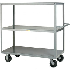 Little Giant - 3,600 Lb Capacity, 30" Wide x 48" Long x 45" High Cart - Steel, Phenolic Casters - A1 Tooling