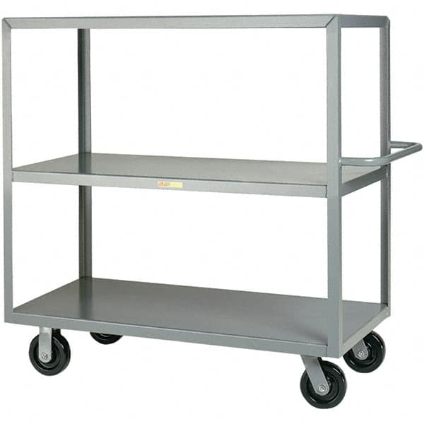 Little Giant - 3,600 Lb Capacity, 24" Wide x 48" Long x 45" High Cart - Steel, Phenolic Casters - A1 Tooling