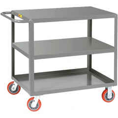 Little Giant - 2,000 Lb Capacity, 24" Wide x 36" Long x 36" High Service Cart - Steel, Polyurethane Casters - A1 Tooling