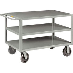 Little Giant - 5,000 Lb Capacity, 30" Wide x 60" Long x 36" High Cart - 3 Shelf, Steel, Phenolic Casters - A1 Tooling